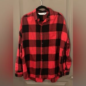 Old Navy Buffalo Plaid Boyfriend Shirt